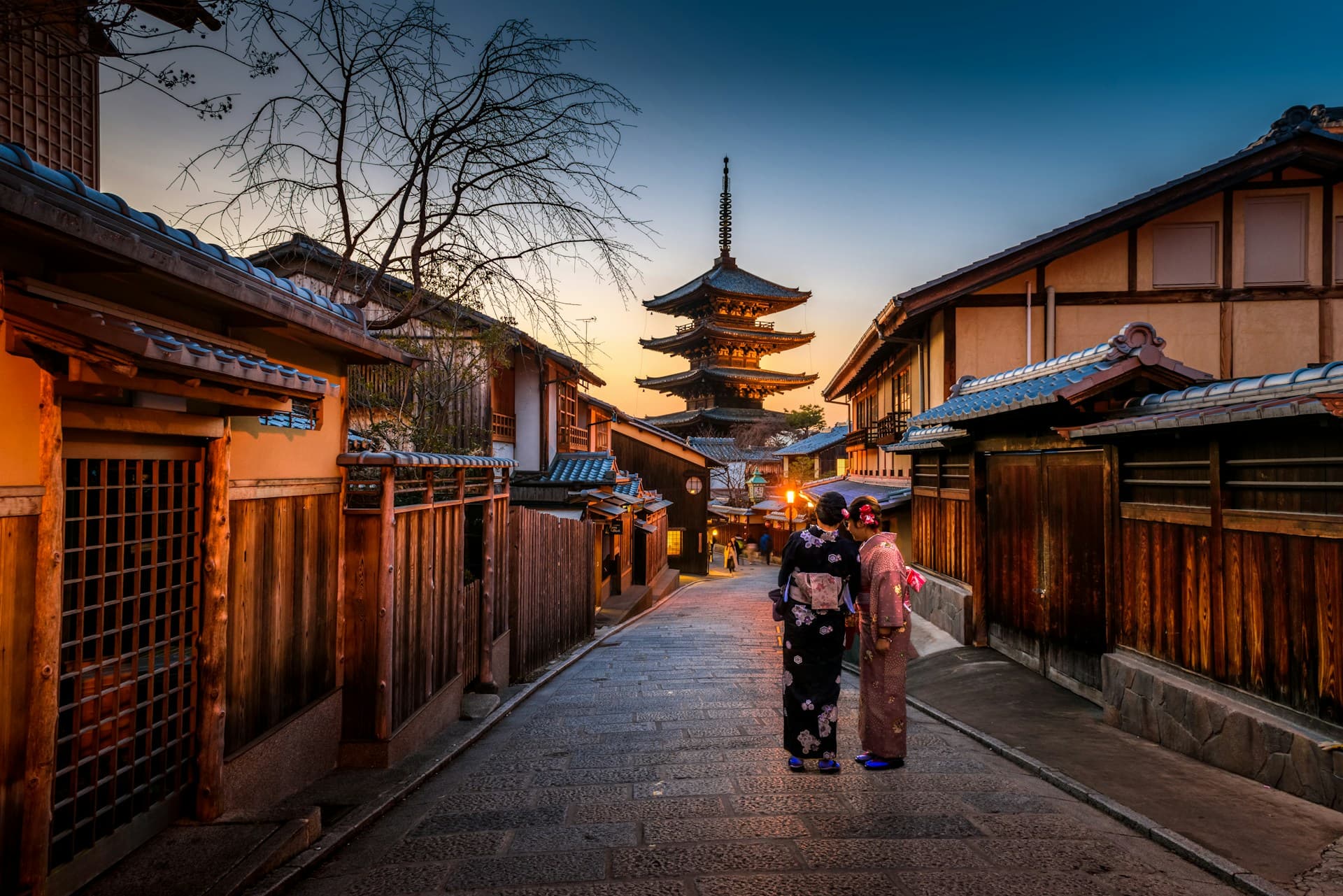 Cherry blossoms in Japan with Mount Fuji in background
