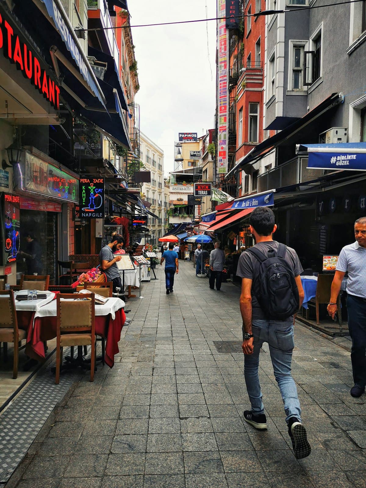 Budget-friendly street scene in Istanbul, Turkey