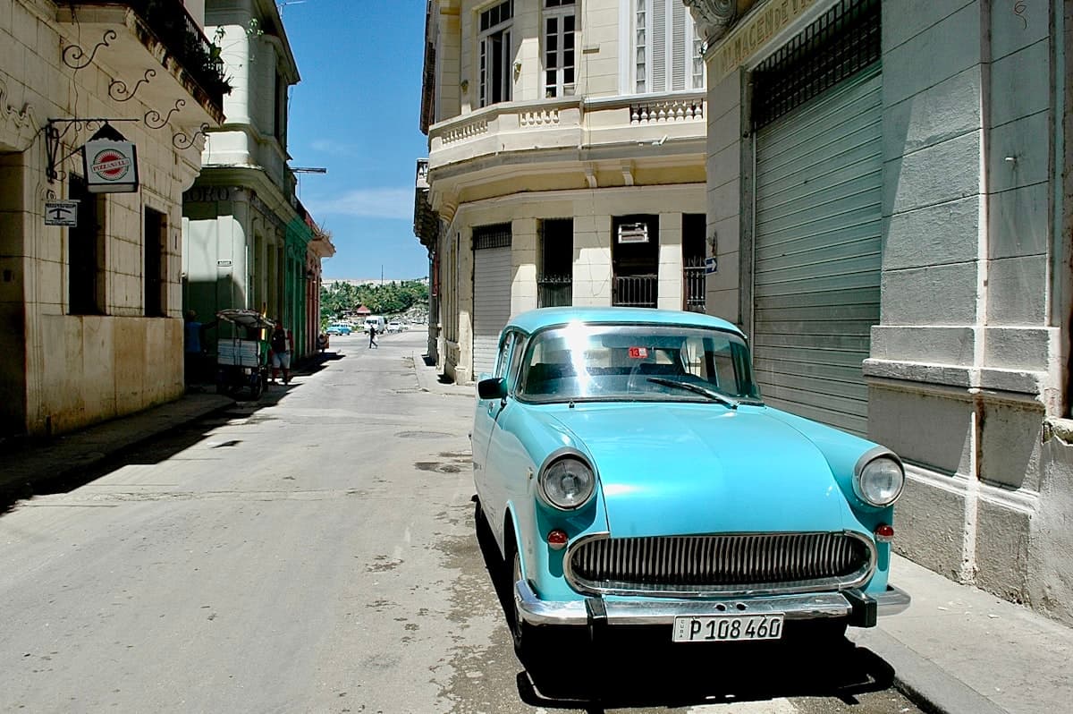 Budget-friendly street scene in Havana, Cuba