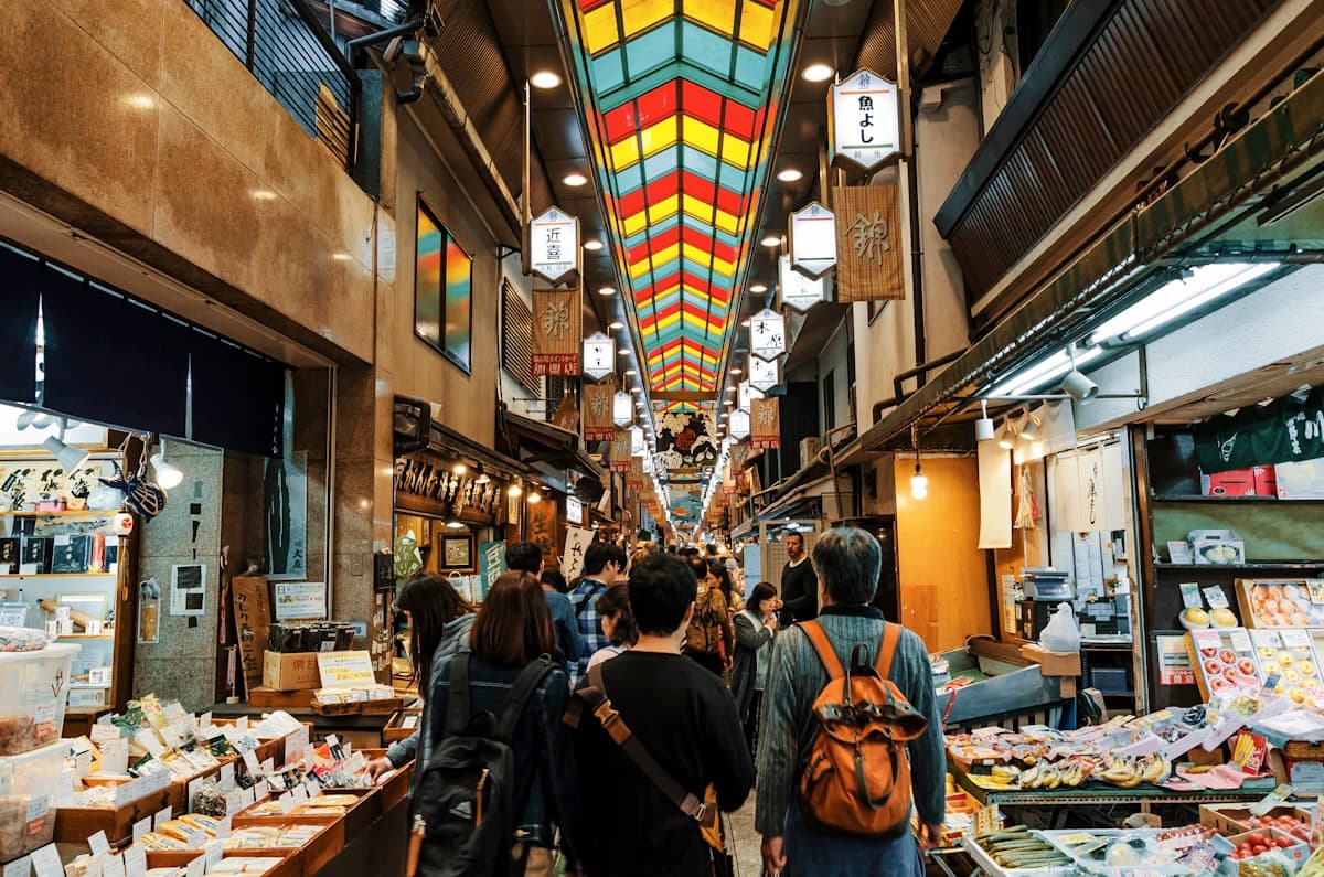 Budget-friendly street scene in Tokyo, Japan