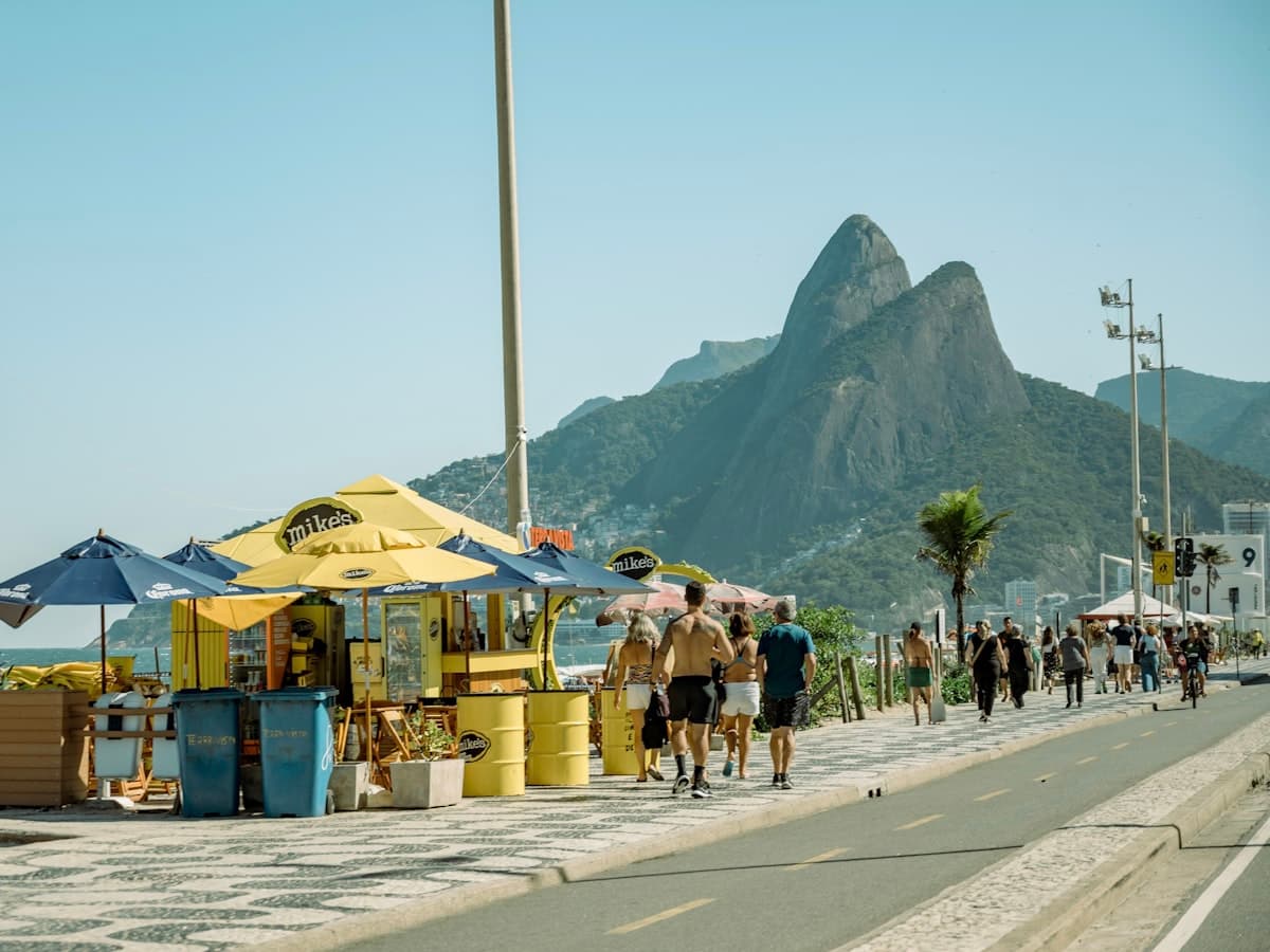 Budget-friendly street scene in Rio de Janeiro, Brazil